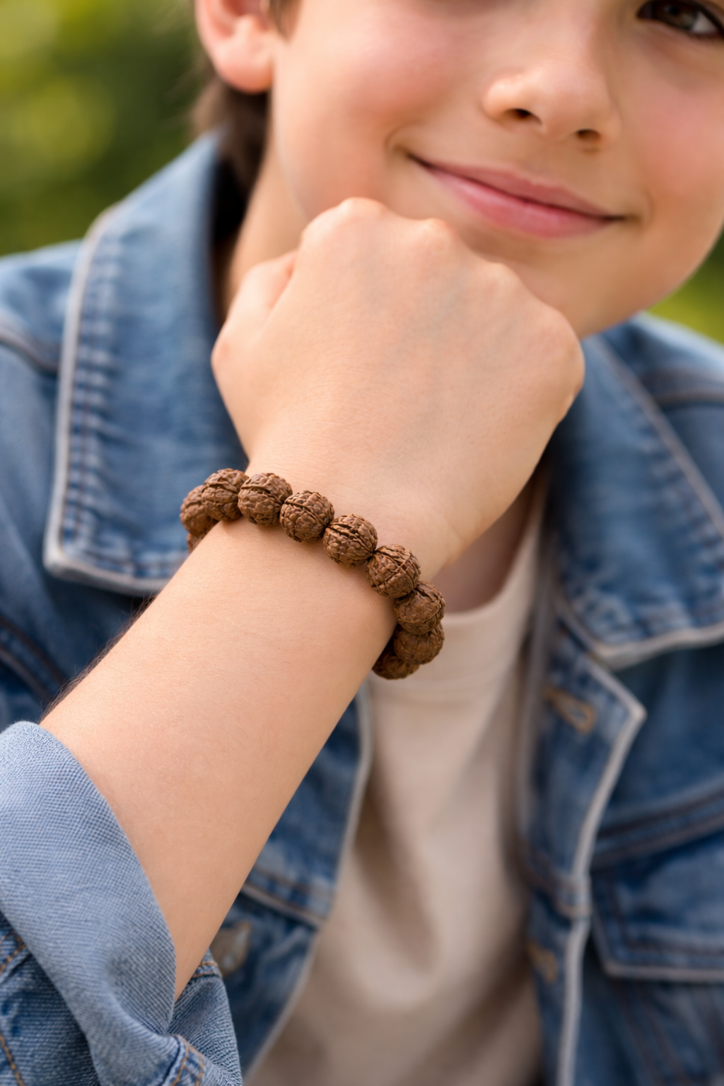 Seven Mukhi Rudraksha Bracelet – Sacred Beaded Bracelet for Wealth, Stability & Positive Energy - Image 6