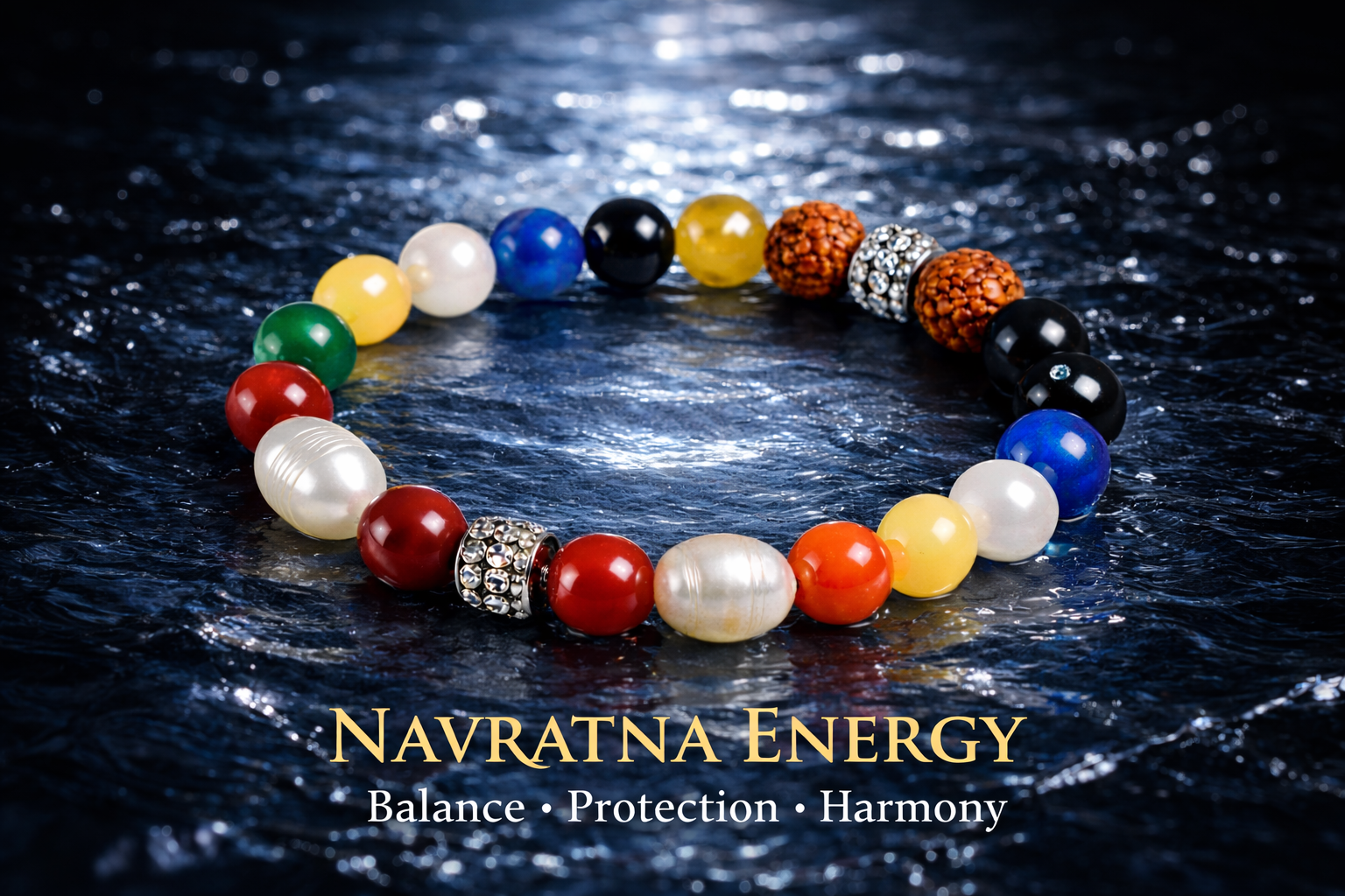Navratna Gemstone Bracelet