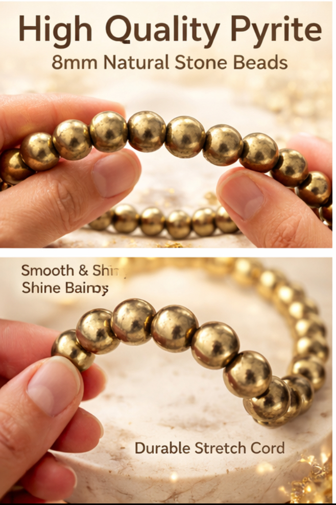 Golden Pyrite Energy Bracelet - Image 3